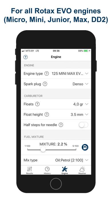 Jetting Rotax Max EVO Kart App-Screenshot #4