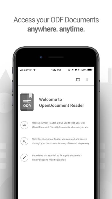 OpenDocument Reader Pro Загрузка приложения