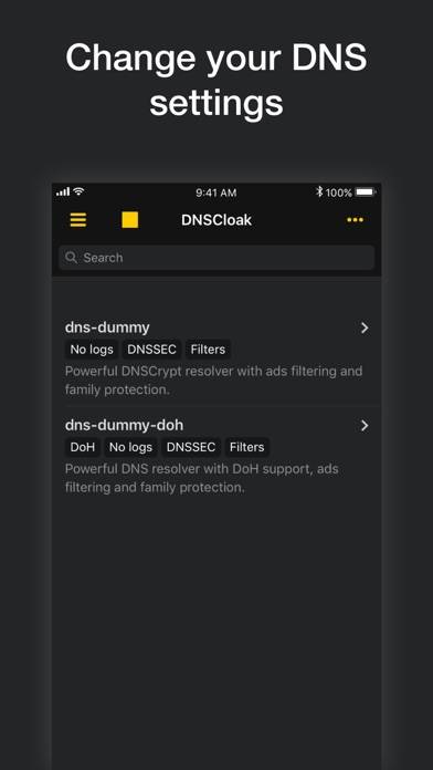 DNSCloak • Secure DNS client App screenshot #1