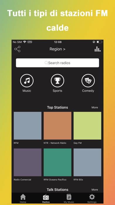Tuner Radio Pro Captura de pantalla de la aplicación #2