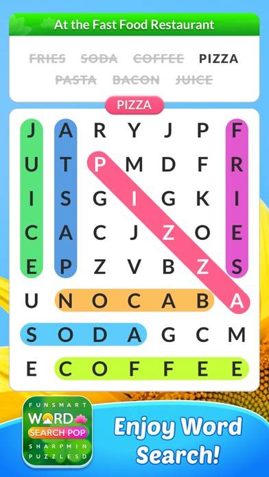 Word Search Pop: Brain Games App screenshot #1