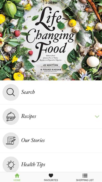 Life-Changing Food App screenshot #2