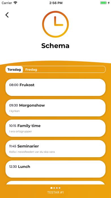 Hjälmargården Läger App skärmdump