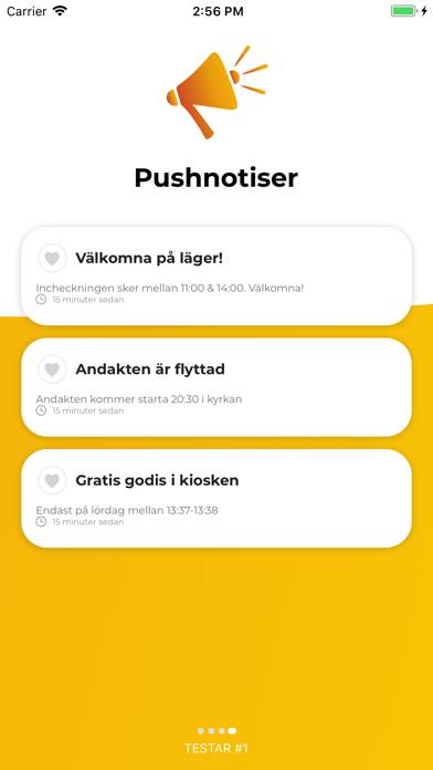 Hjälmargården Läger App skärmdump