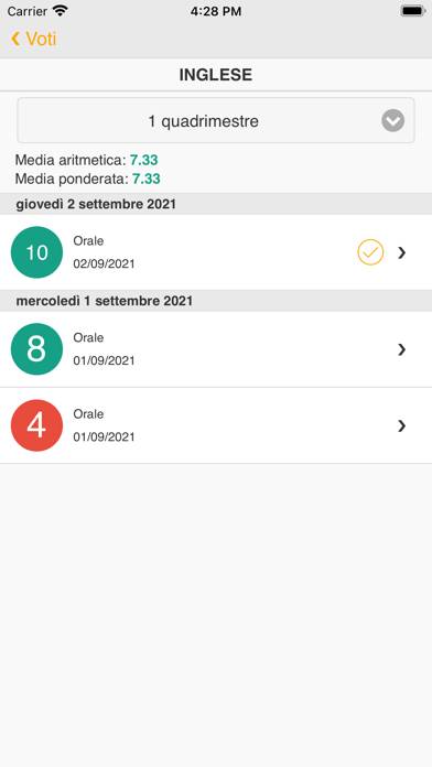Axios Registro Elettronico ALU Schermata dell'app #5