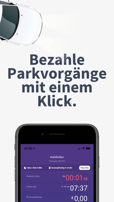 PARCO – Einfach clever Parken App-Screenshot