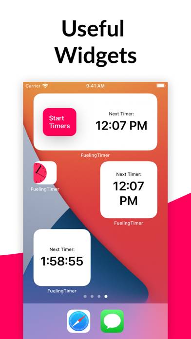 Fueling Timer App skärmdump