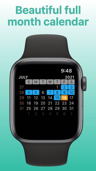 Watch Calendar Captura de pantalla de la aplicación #1
