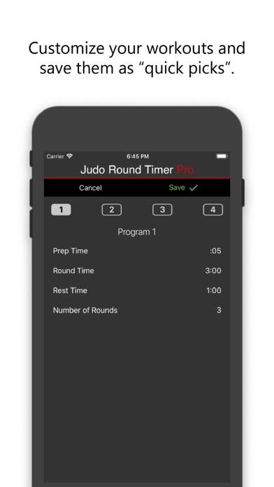Judo Round Timer Pro Capture d'écran de l'application #2