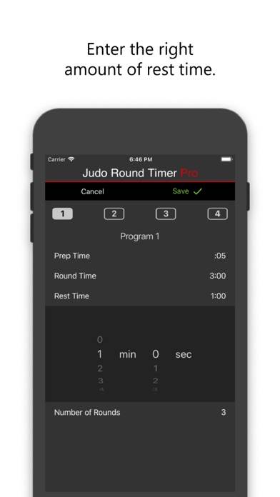 Judo Round Timer Pro Capture d'écran de l'application #5