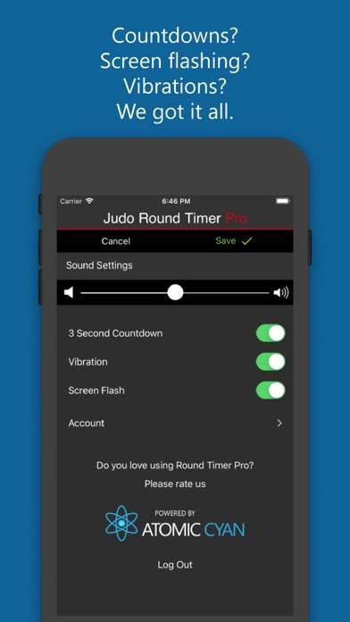 Judo Round Timer Pro Capture d'écran de l'application #6