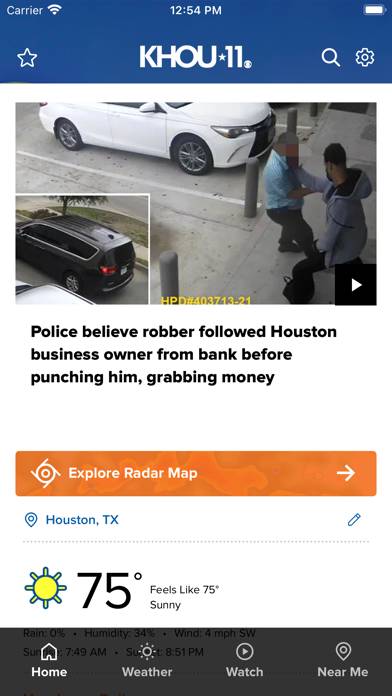 Houston News from KHOU 11 screenshot