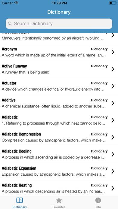 Pilot Dictionary App screenshot