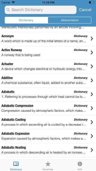 Pilot Dictionary App screenshot