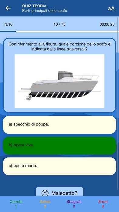 Nautica Quiz Schermata dell'app #2