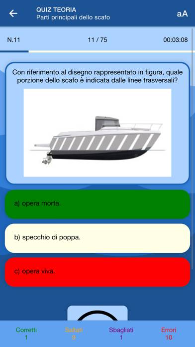 Nautica Quiz Schermata dell'app #3