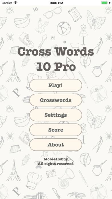 CrossWords 10 Pro Captura de pantalla de la aplicación #1