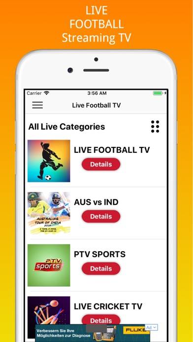 Live Football Streaming Tv Schermata dell'app #6