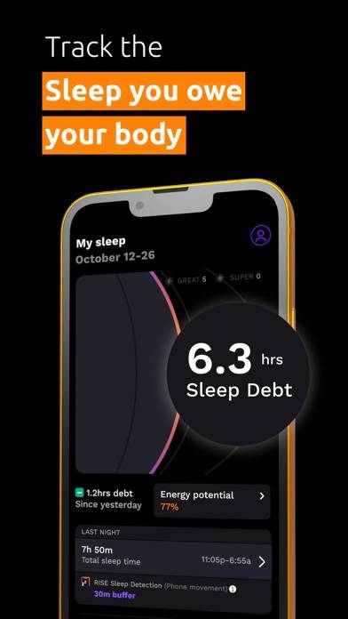 RISE: Sleep Tracker App screenshot #4
