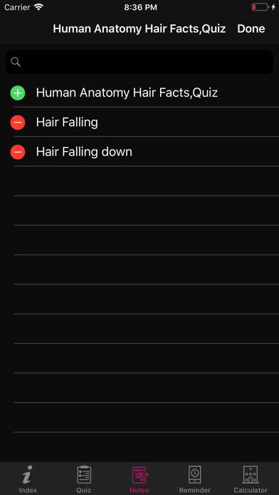 Human Anatomy Hair Facts,Quiz App screenshot