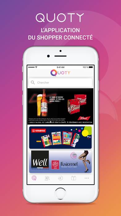 Quoty, Cashback & offres promo App screenshot #1