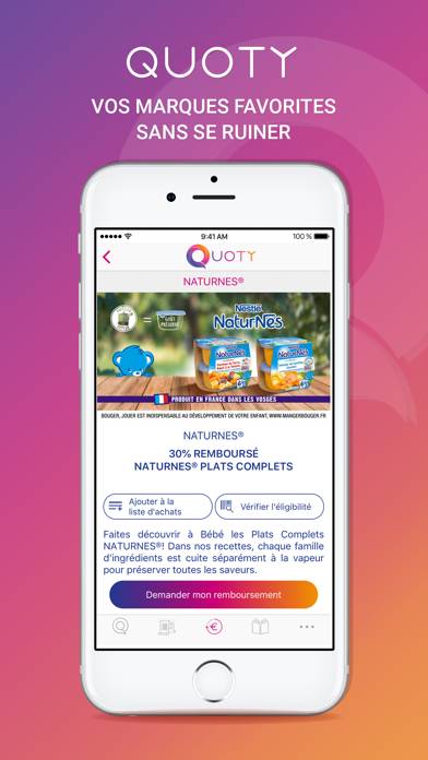 Quoty, Cashback & offres promo Capture d'écran de l'application #3
