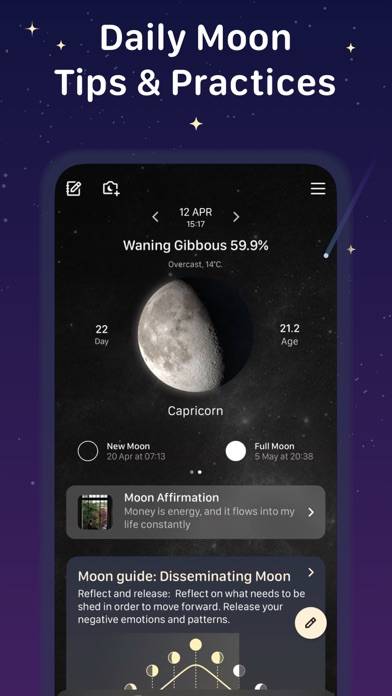 MoonX  Moon Calendar U'd Love Captura de pantalla de la aplicación #2