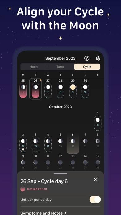 MoonX  Moon Calendar U'd Love Captura de pantalla de la aplicación #4