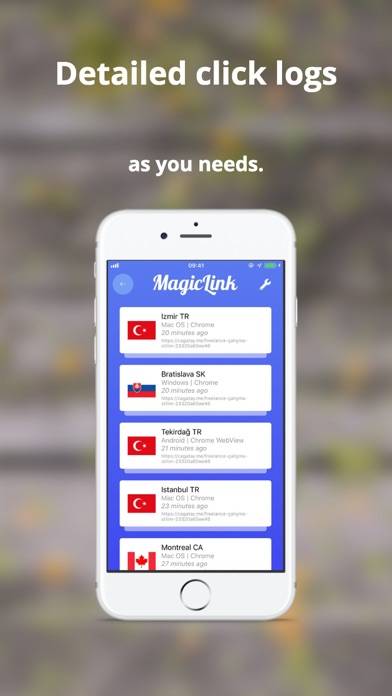 Magic Link URL Shortener Captura de pantalla de la aplicación #5