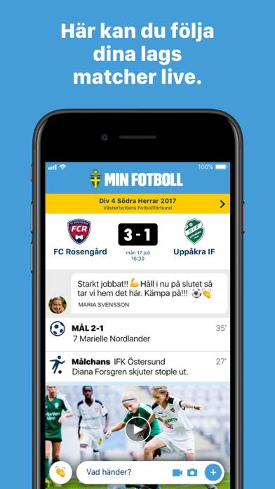 Min Fotboll (officiell) App skärmdump #1