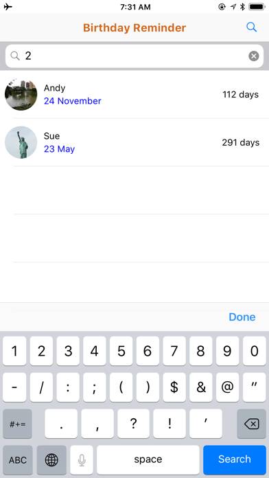 Daily Birthday Reminder App screenshot #2