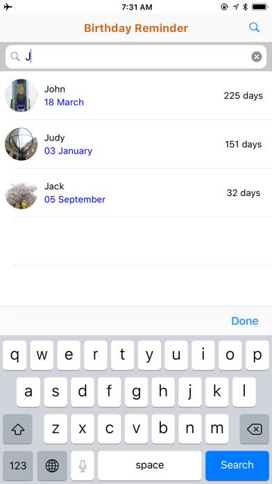 Daily Birthday Reminder App screenshot #3