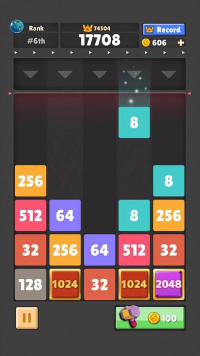 Drop The Number : Merge Puzzle Schermata dell'app #1