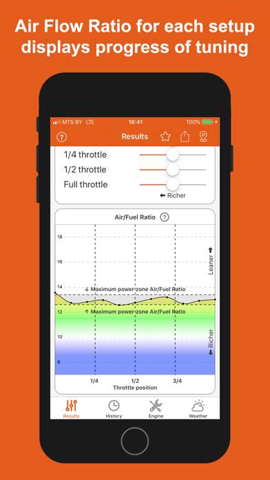 Jetting for KTM 2T Moto Schermata dell'app #2