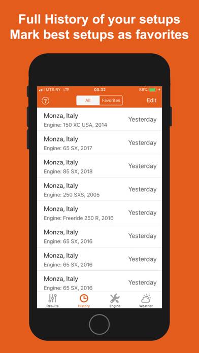 Jetting for KTM 2T Moto Schermata dell'app #6