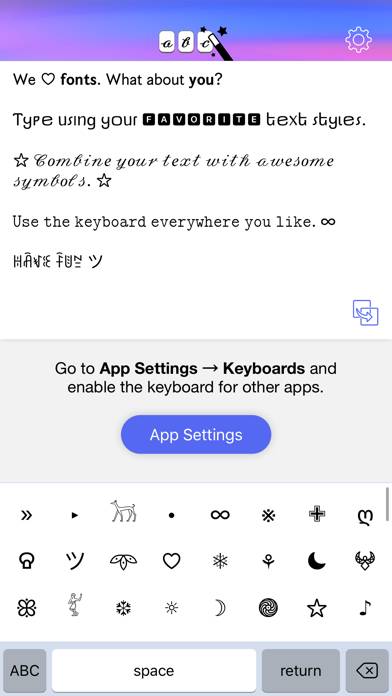 Text Designer Keyboard App screenshot #3