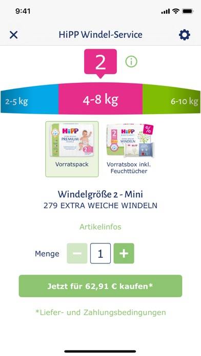 HiPP App App-Screenshot