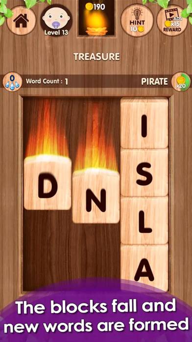 Falling Word Game App screenshot #2