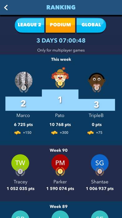 Trivial Multiplayer Quiz captura de pantalla del juego