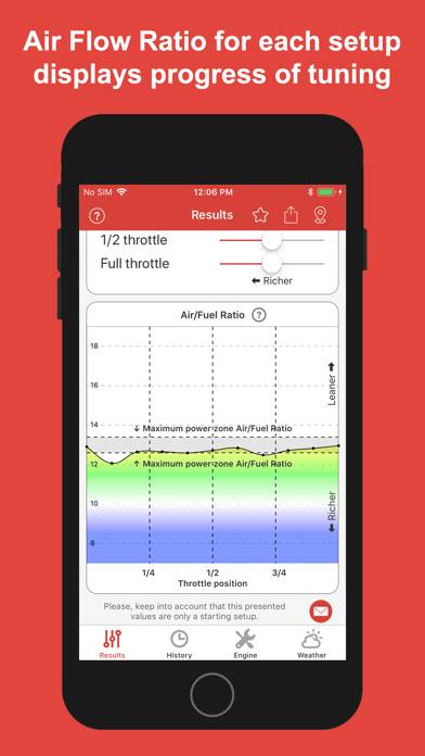 Jetting for Beta 2T Moto Schermata dell'app #2
