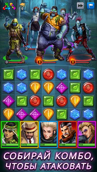 Puzzle Combat: RPG Match 3 Скриншот приложения #1