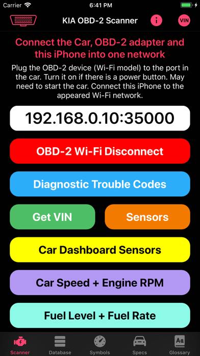 KIA OBD App Capture d'écran de l'application #2