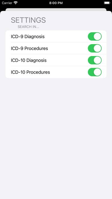 ICD Offline Database Schermata dell'app #5