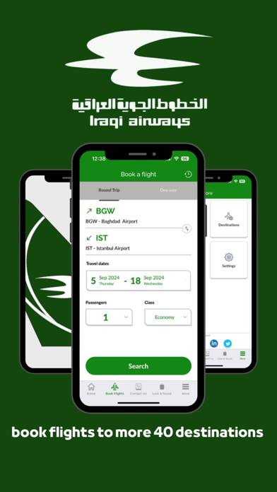 Iraqi Airways screenshot