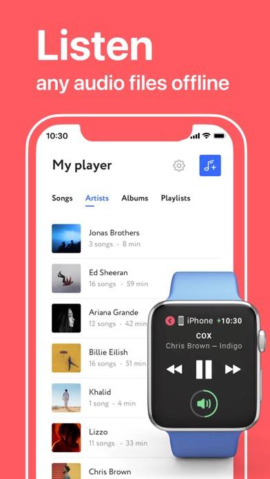 COX WiFi Offline Music Player App screenshot #1
