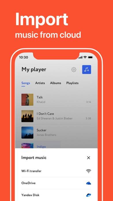 COX WiFi Offline Music Player App screenshot #3