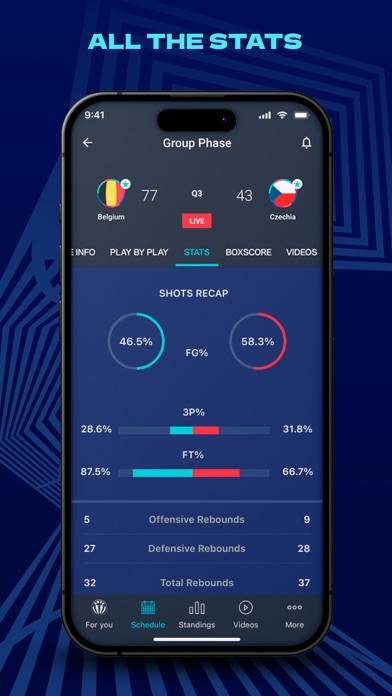 FIBA Women’s EuroBasket App-Screenshot