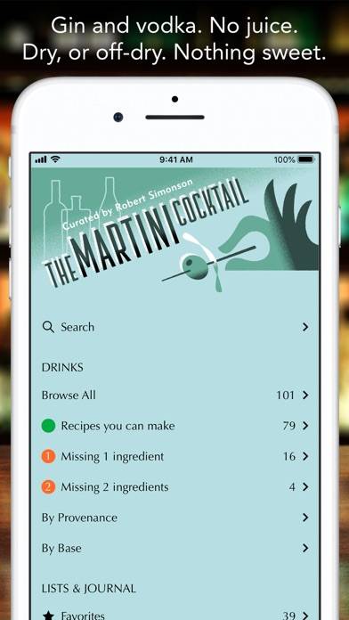 The Martini Cocktail Schermata dell'app #1