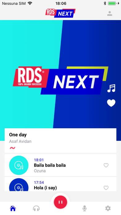 RDS Next Schermata dell'app #2