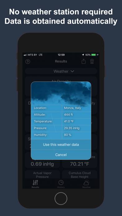 AirLab: Air Density & Altitude App skärmdump #4